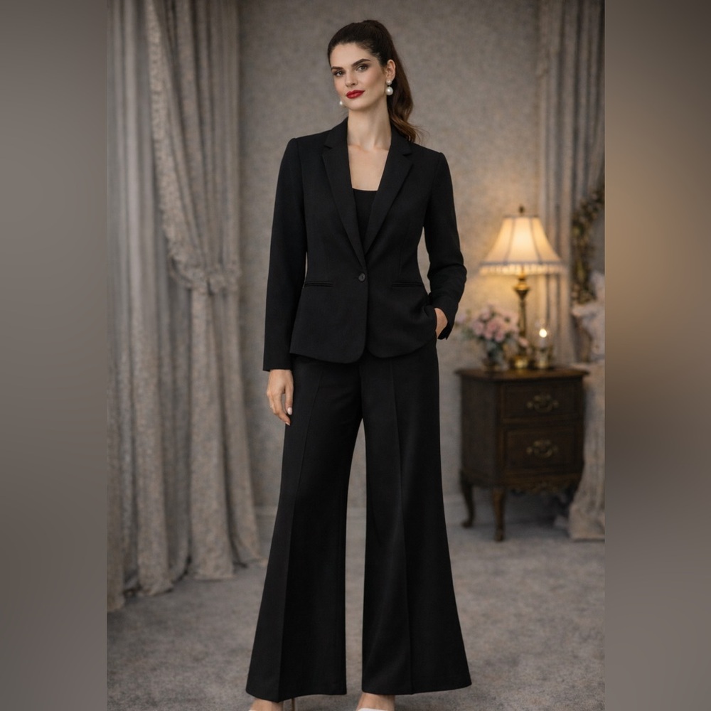 EXPRESS Women's size 2 black single button blazer career smart work business